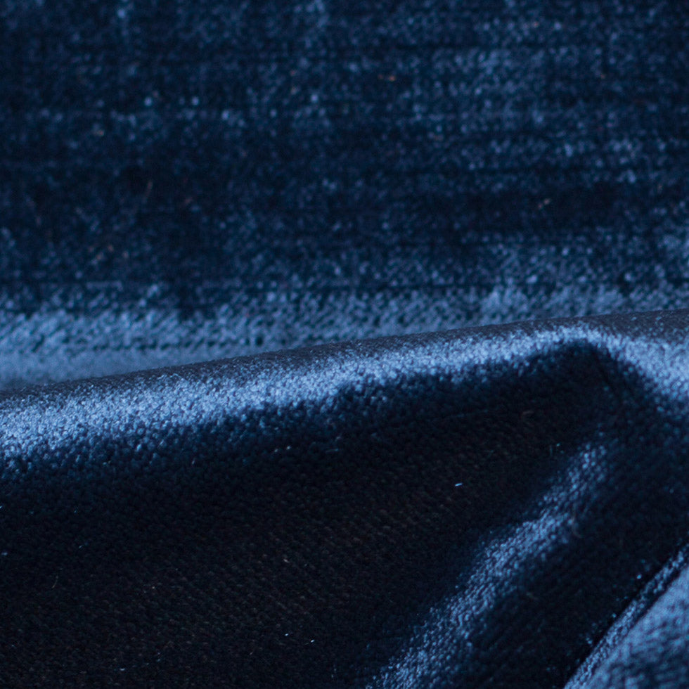 Turkish Royal Blue Polyester Velvet - Detail