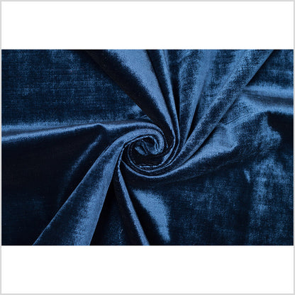 Turkish Royal Blue Polyester Velvet - Full
