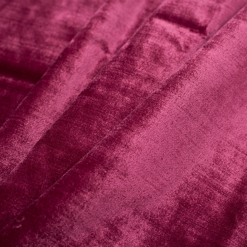 Magenta Polyester Velvet Folded