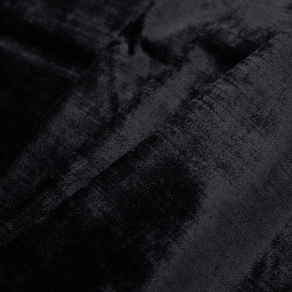 Turkish Ebony Polyester Velvet - Folded