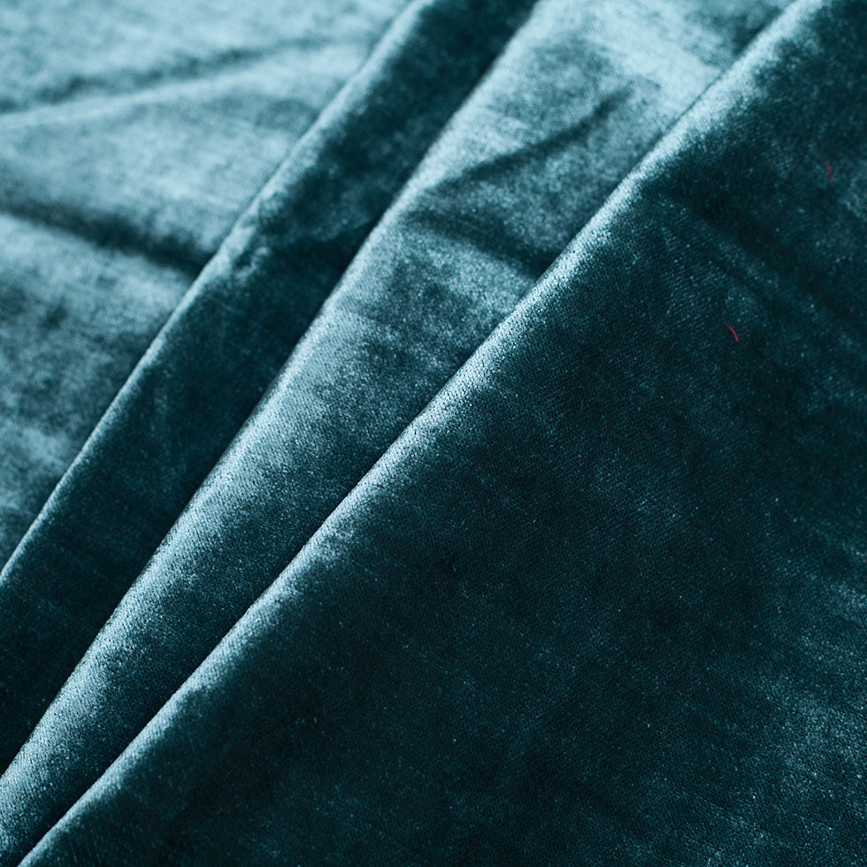 Peacock Polyester Velvet Folded