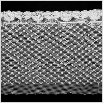 6" Ecru Cotton Floral Lace Trim