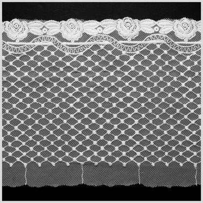 6 White Cotton Floral Lace Trim