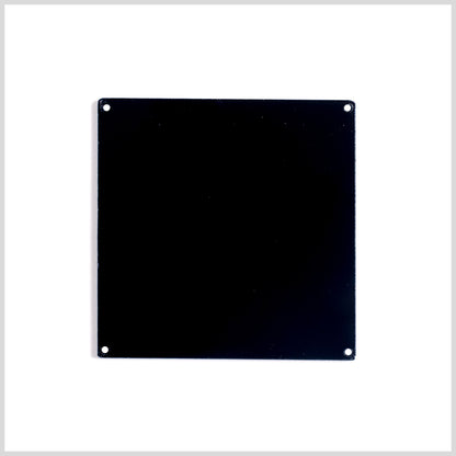 Black Laminate 4-Hole Square Plastic Button - 110L/70mm