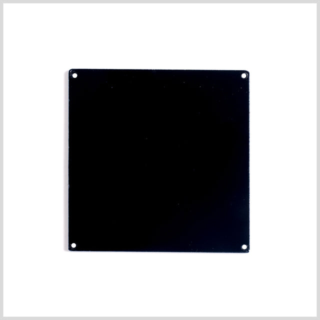 Black Laminate 4-Hole Square Plastic Button - 110L/70mm