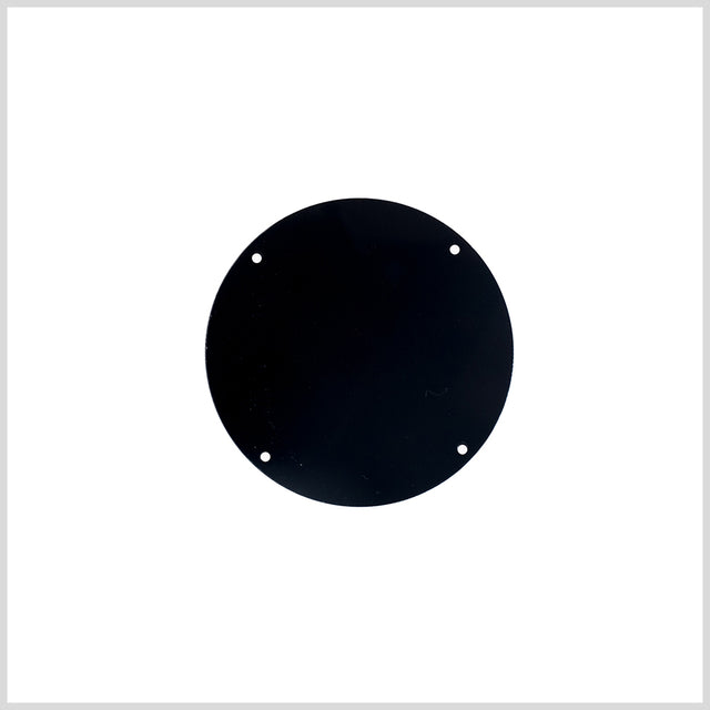 Black Laminate 4-Hole Round Plastic Button - 80L/50.8mm