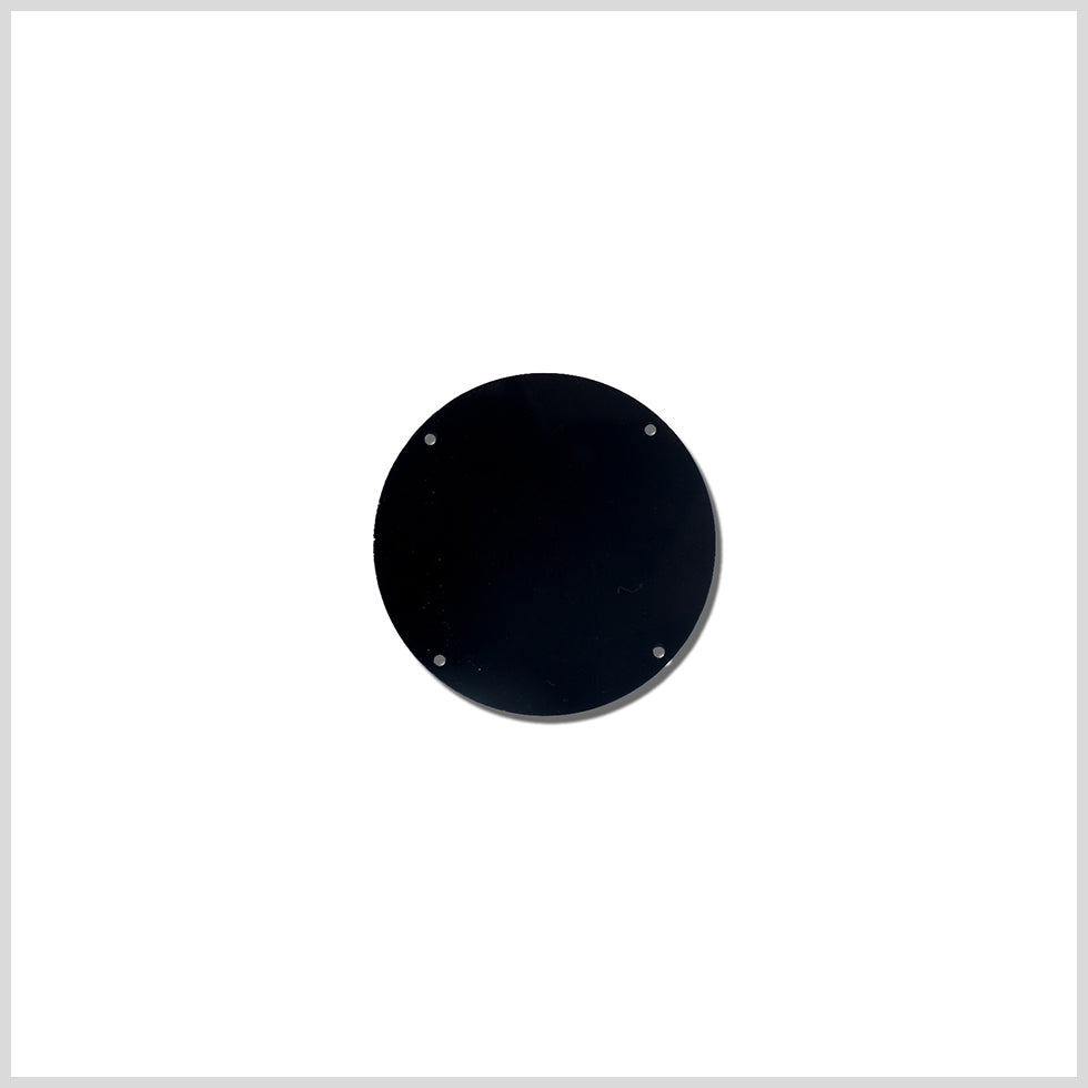 Black Laminate 2-Hole Round Plastic Button - 50L/32mm