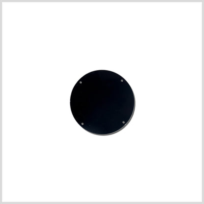 Black Laminate 2-Hole Round Plastic Button - 50L/32mm