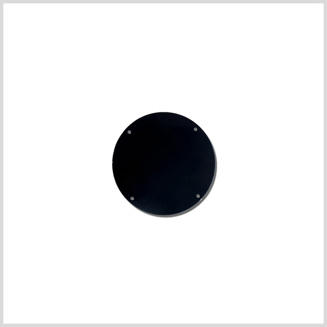 Black Laminate 2-Hole Round Plastic Button - 50L/32mm