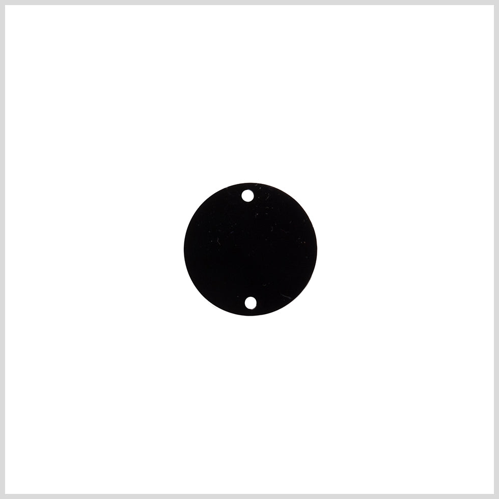 Black Laminate 2-Hole Round Plastic Button - 30L/19mm