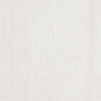 Indian White Striped Polyester-Cotton Brocade Detail
