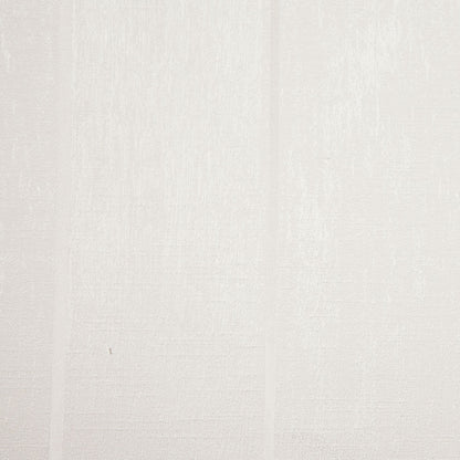 Indian White Striped Polyester-Cotton Brocade