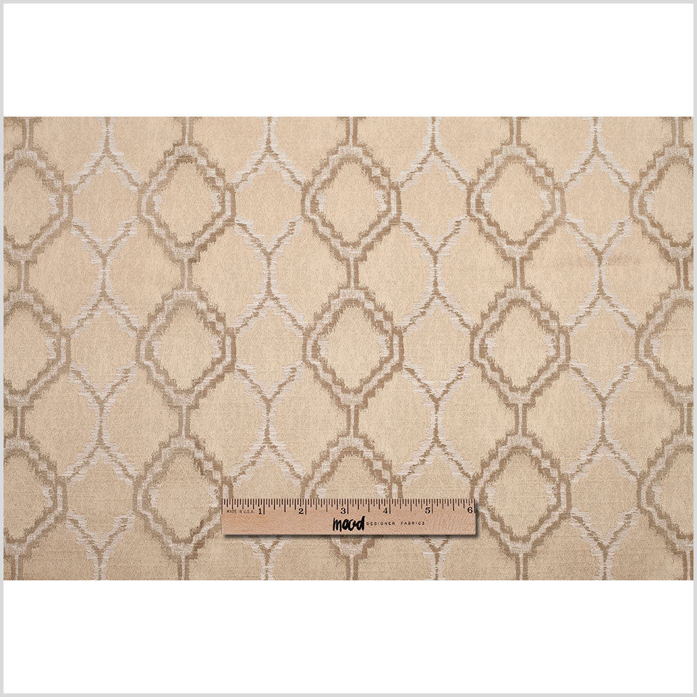 Indian Beige/Ivory Geometric Poly/Cotton Woven - Full