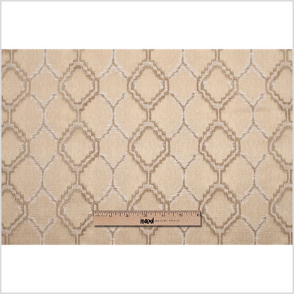 Indian Beige/Ivory Geometric Poly/Cotton Woven - Full