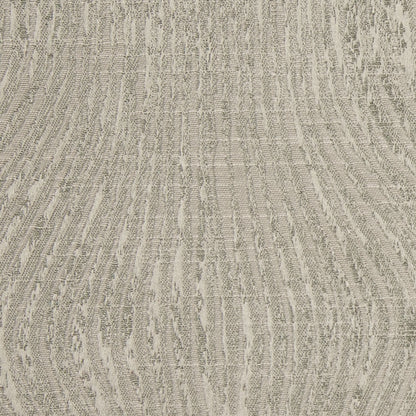 Indian Silver Geometric Polyester-Cotton Brocade Detail
