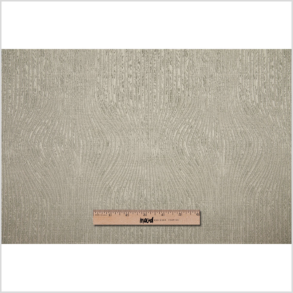 Indian Silver Geometric Polyester-Cotton Brocade Full