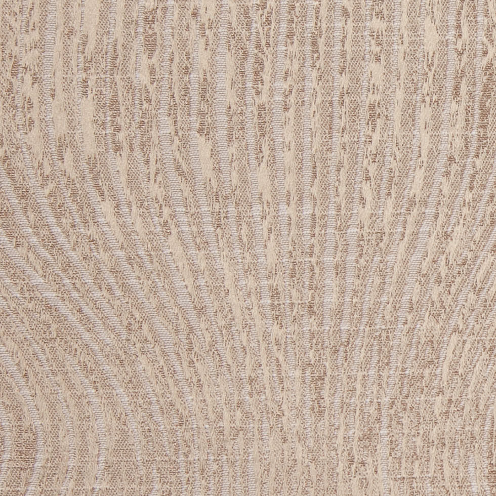 Indian Taupe Geometric Polyester-Cotton Brocade - Detail