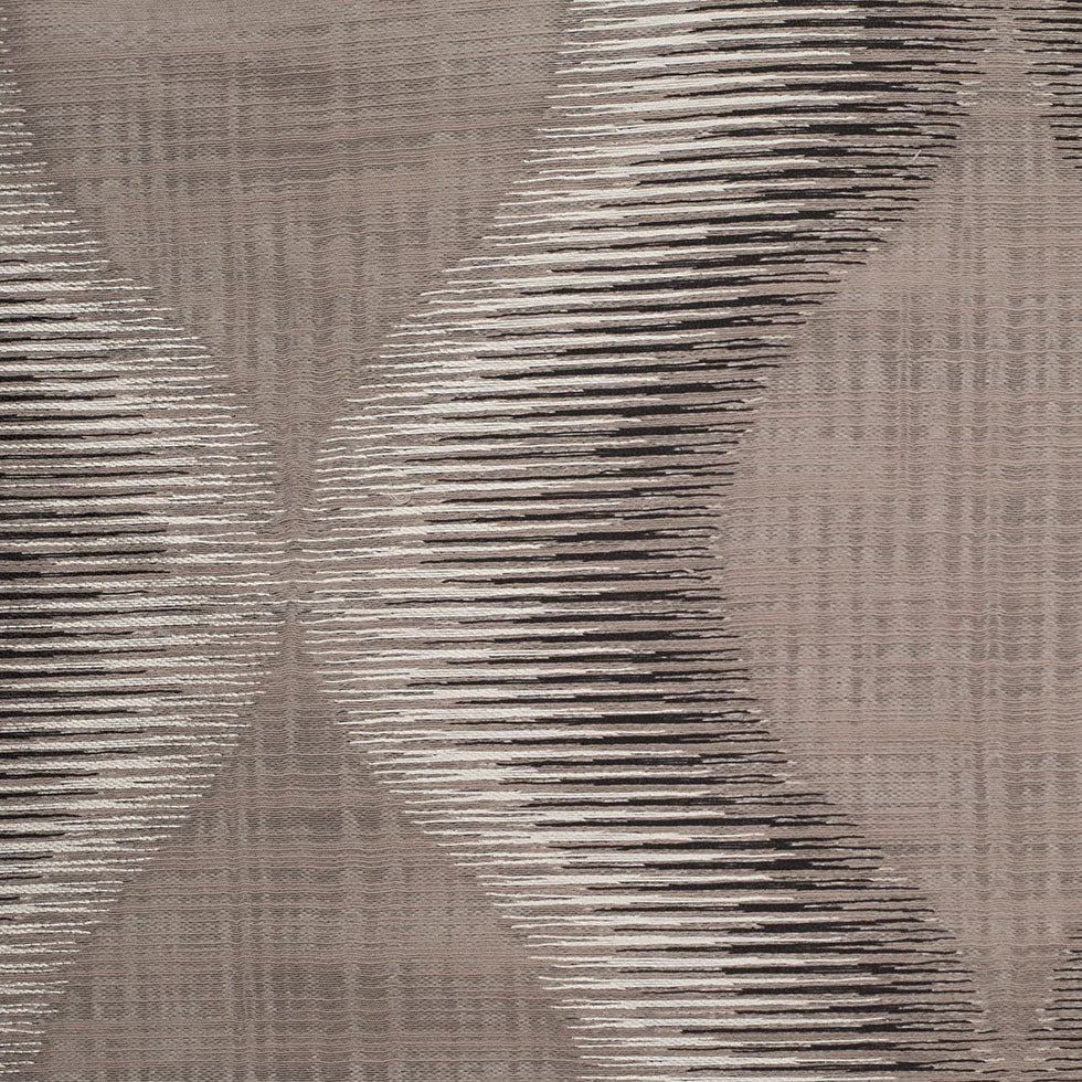 Indian Gray/Black Geometric Poly/Cotton Woven