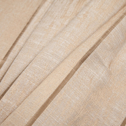 Indian Gold Striped Polyester-Cotton Brocade - Folded