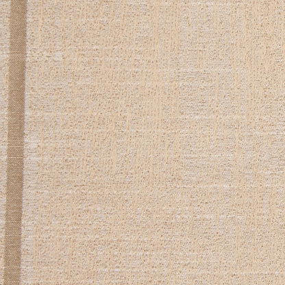 Indian Gold Striped Polyester-Cotton Brocade - Detail