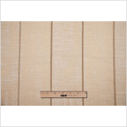 Indian Gold Striped Polyester-Cotton Brocade - Full