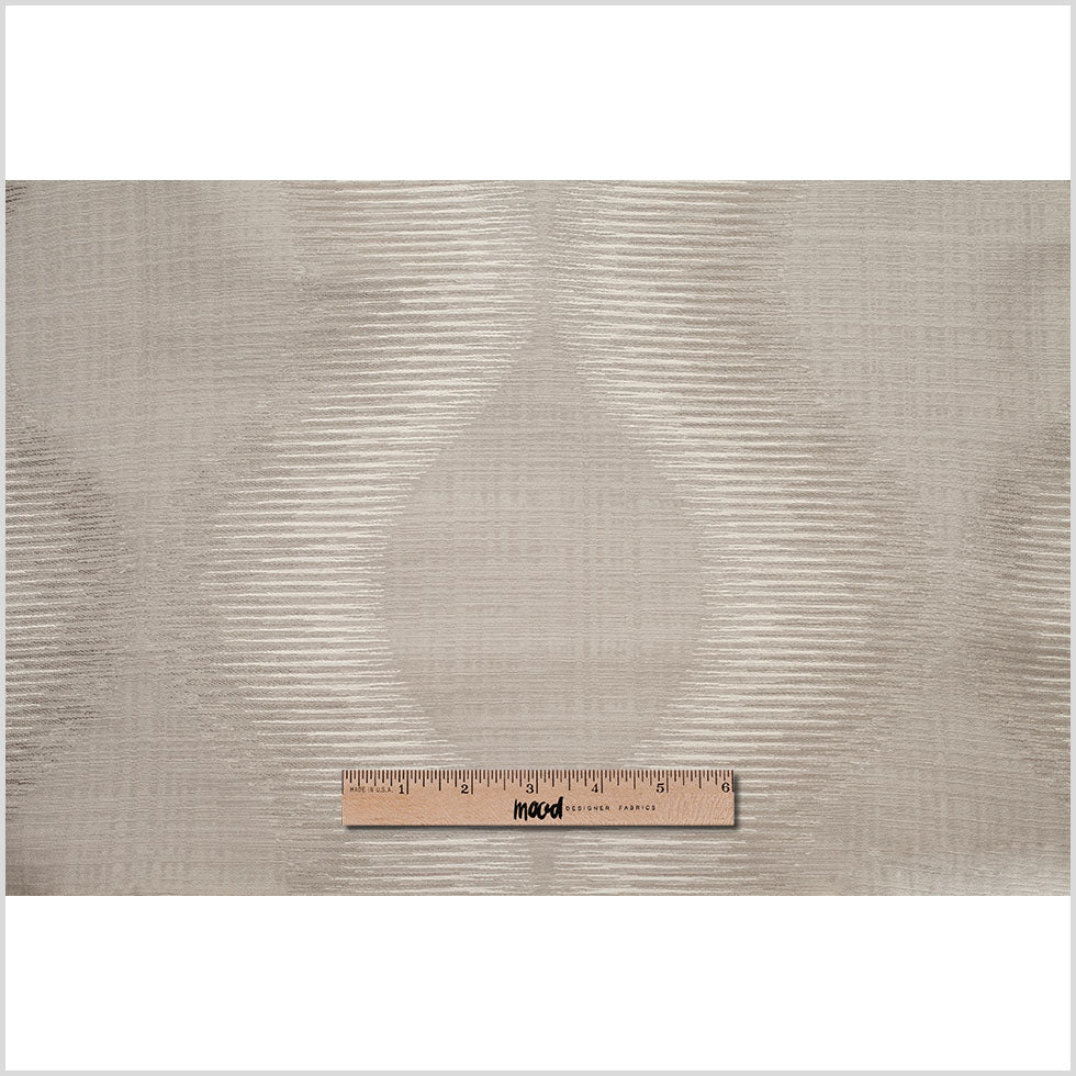Indian Silver Geometric Poly/Cotton Woven Full