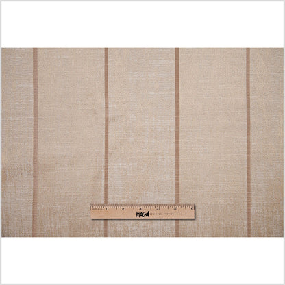 Indian Sand Striped Polyester-Cotton Brocade - Full