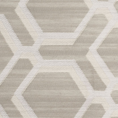 Pearl-7303 Indian Geometric Poly/Cotton Brocade - Detail