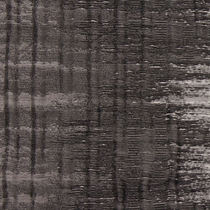Indian Black/White Geometric Striped Polyester-Cotton Brocade - Detail