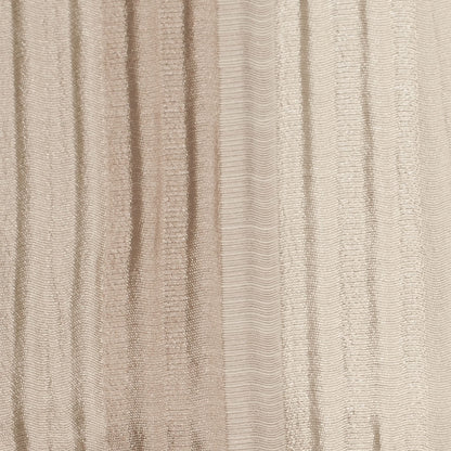Indian Champagne Striped Poly/Cotton Brocade Detail