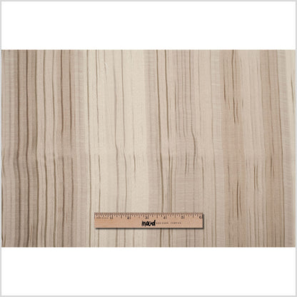 Indian Champagne Striped Poly/Cotton Brocade Full