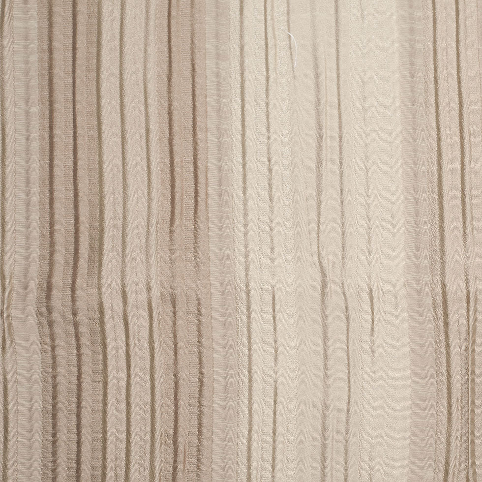 Indian Champagne Striped Poly/Cotton Brocade