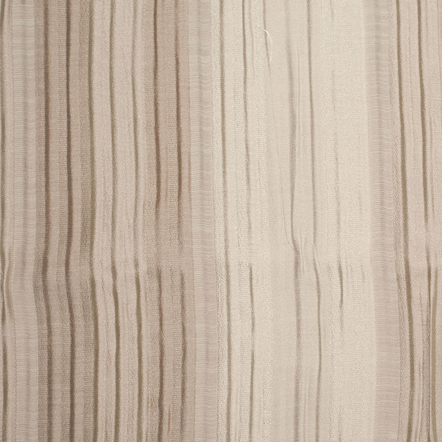 Indian Champagne Striped Poly/Cotton Brocade