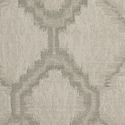 Indian Silver Geometric Poly/Cotton Woven Detail