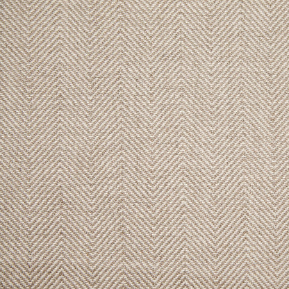 Indian Natural/White Herringbone Linen Woven