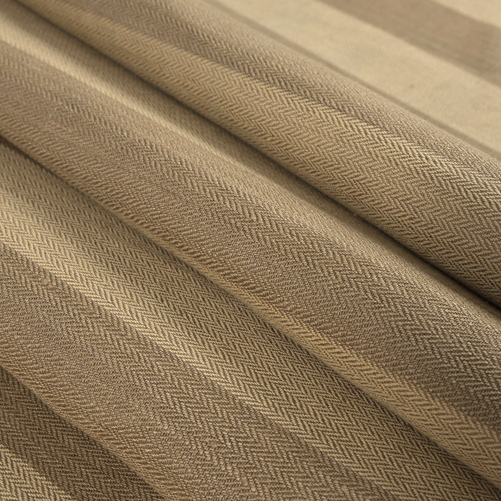 Ralph Lauren Teak Striped Chevron Linen Blend - Folded