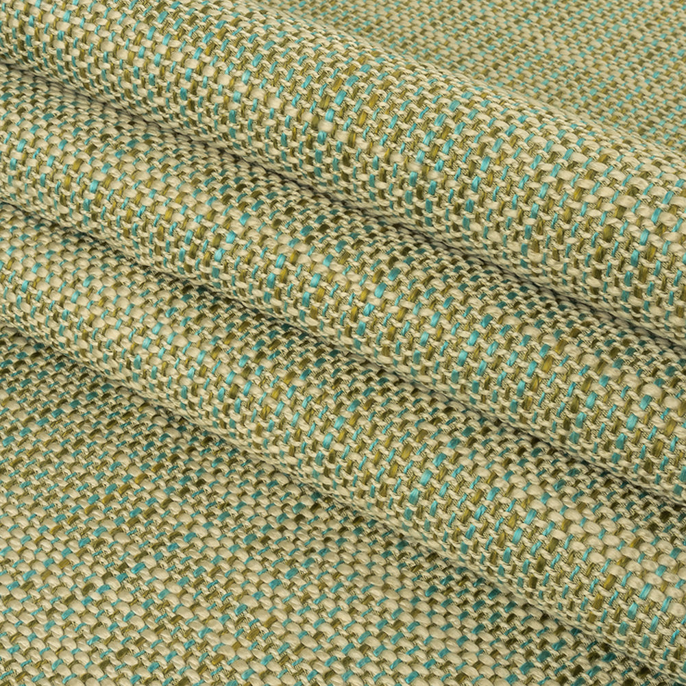 Sea Glass Upholstery Tweed Folded