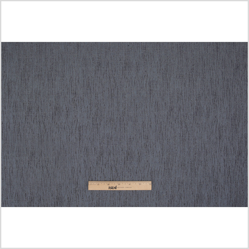 Denim Striated Woven Brocade Full