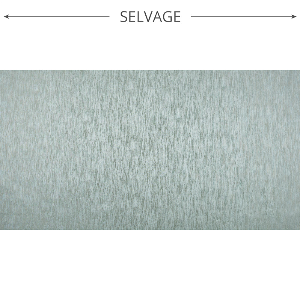 Mint Striated Woven Brocade - Full