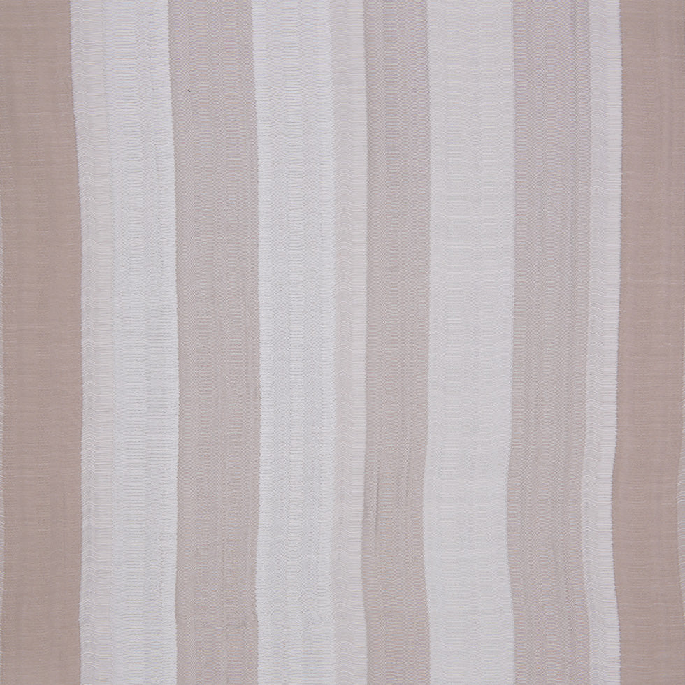 Indian Ivory/Beige Striped Poly/Cotton Brocade