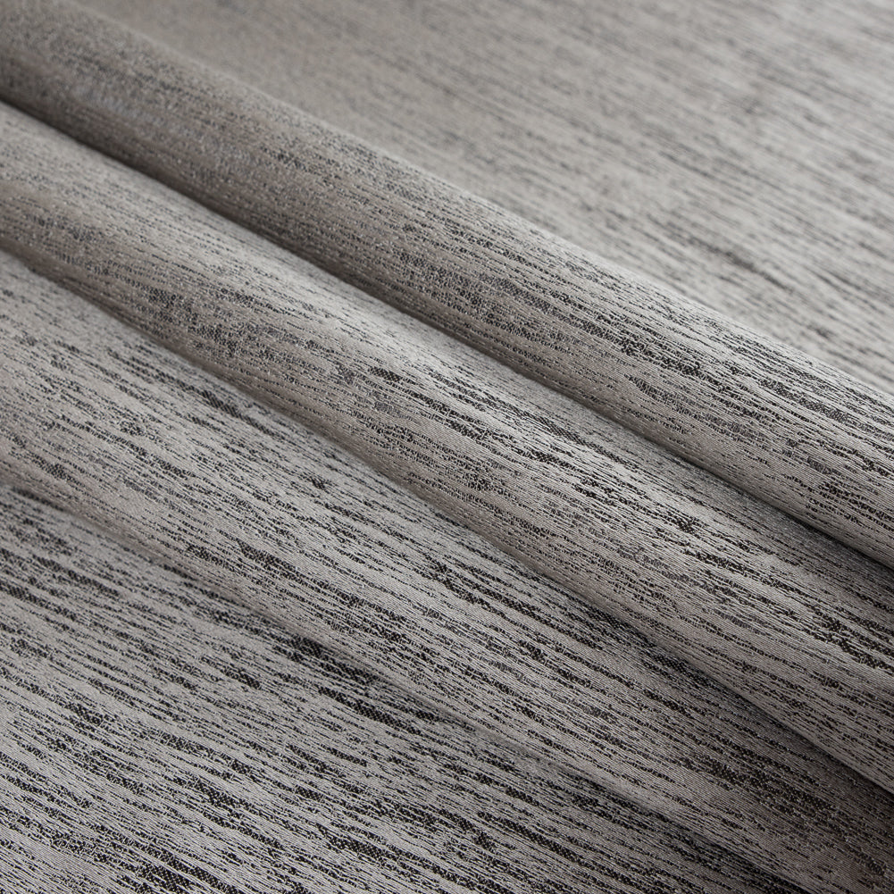 Chrome Striated Woven Brocade - Folded