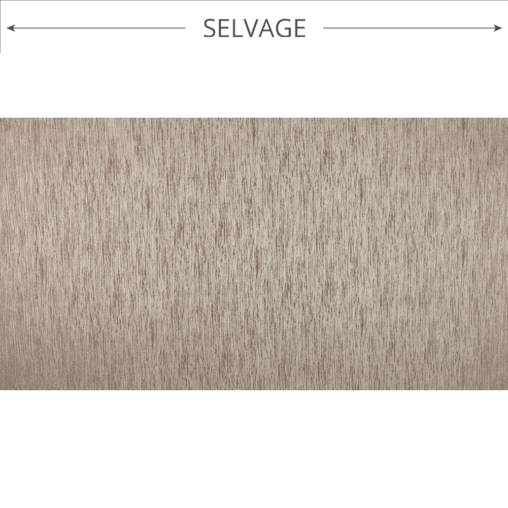 Mocha Striated Woven Brocade - Full