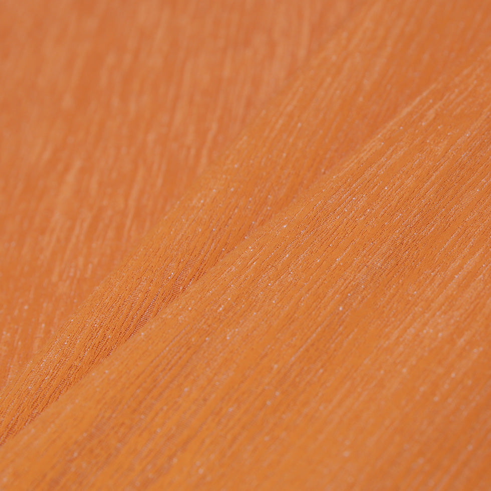 Pumpkin Striated Woven Brocade Folded