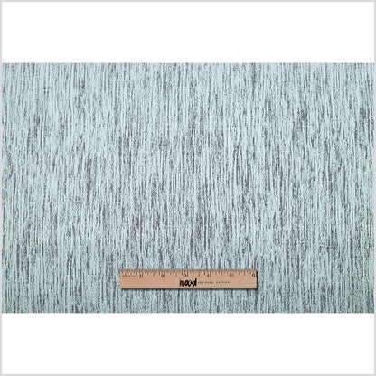 Spa Blue Striated Woven Brocade Full