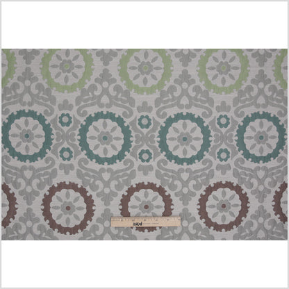Green/Brown/Blue Floral Brocade - Full