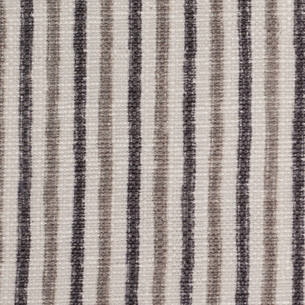 Spanish Gray Striped Poly/Cotton Canvas Detail