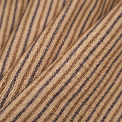Spanish Gold Striped Poly/Cotton Canvas - Folded