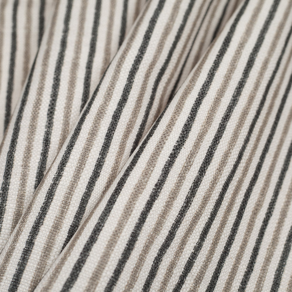 Spanish Sage Striped Poly/Cotton Canvas - Folded