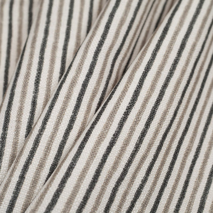 Spanish Sage Striped Poly/Cotton Canvas - Folded