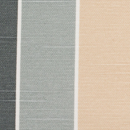 Spanish Gray-1 Striped Poly-Cotton Woven - Detail